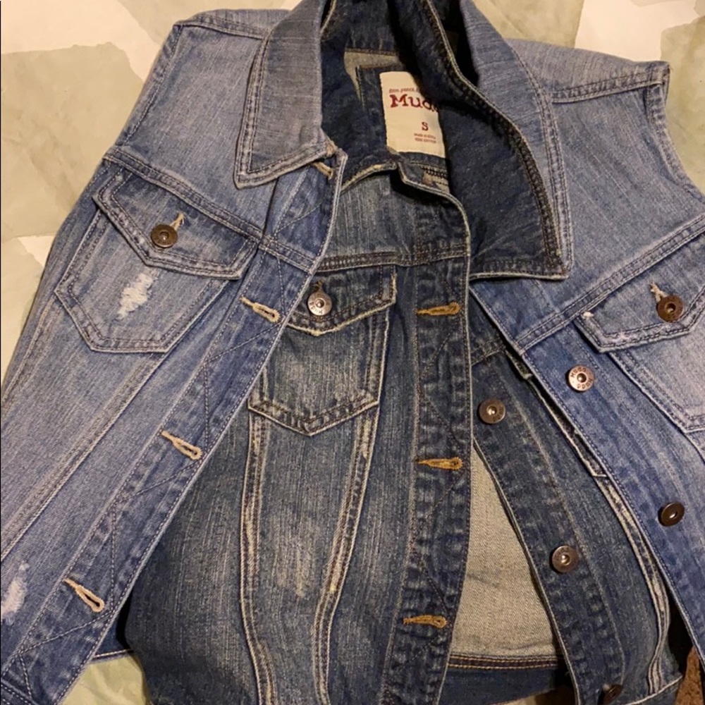 Two denim vest